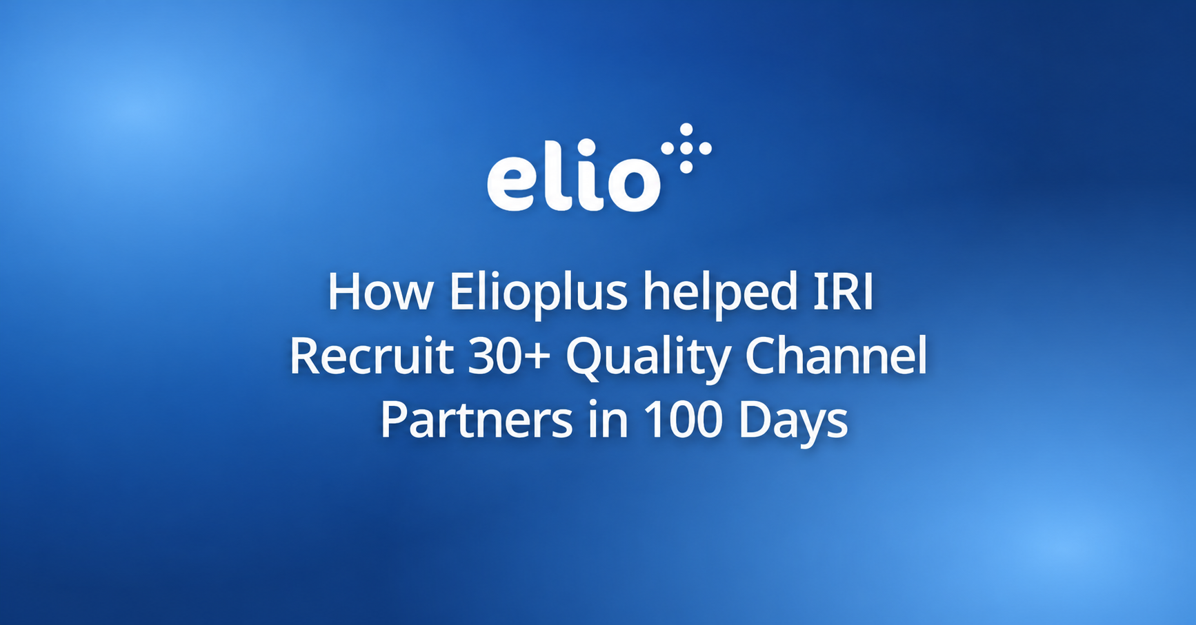 elioplus partner recruitment case study