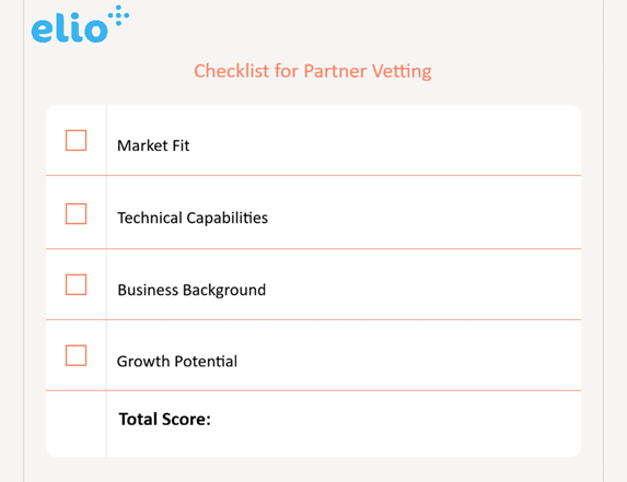 vetting partners checklist